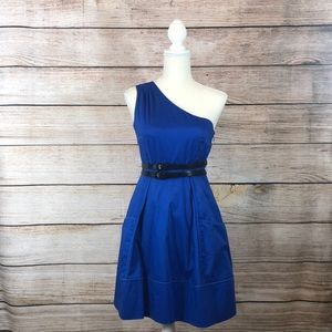 JESSICA SIMPSON deep blue dress